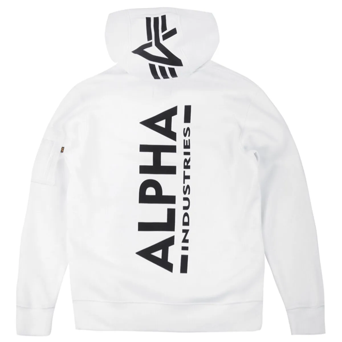 Alpha Industries Back Print Hoody weiss 3XL