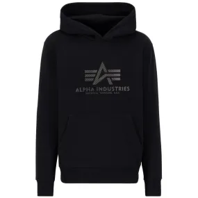 Alpha Industries Basic Hoody Carbon Schwarz / Schwarz XL