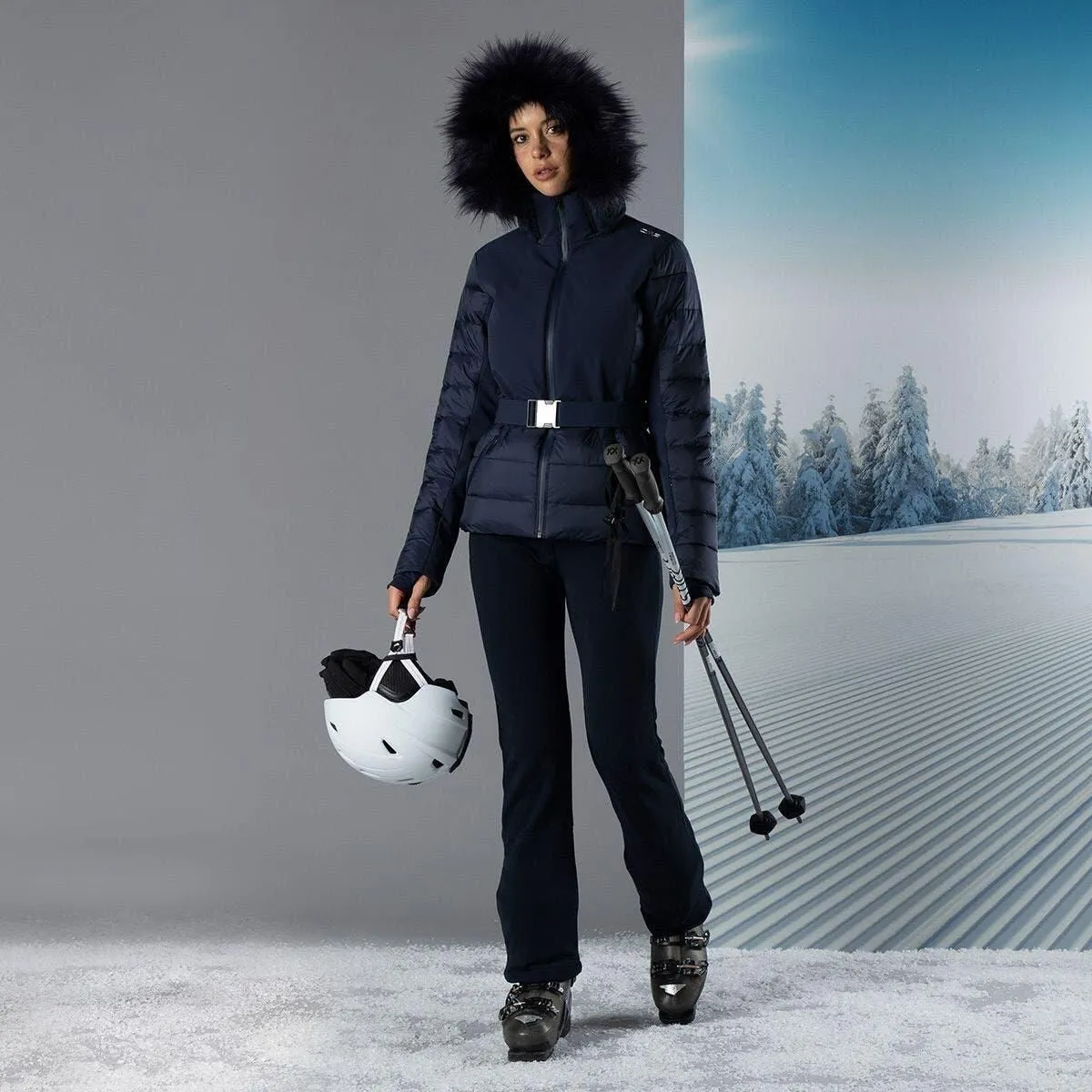 CMP Woman Jacket Zip Hood - Damen Skijacke