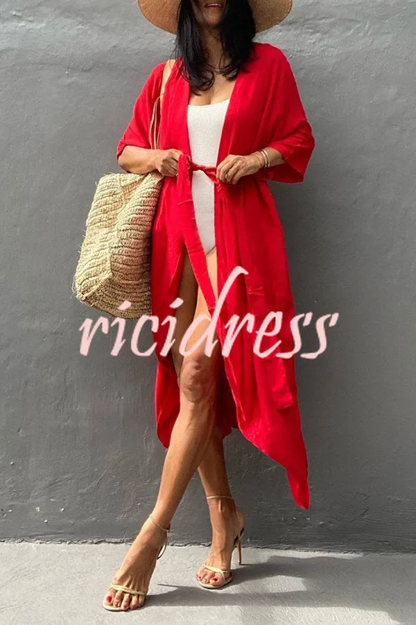 Heidi-Mode | Strandüberwurf Im Kimono-Stil