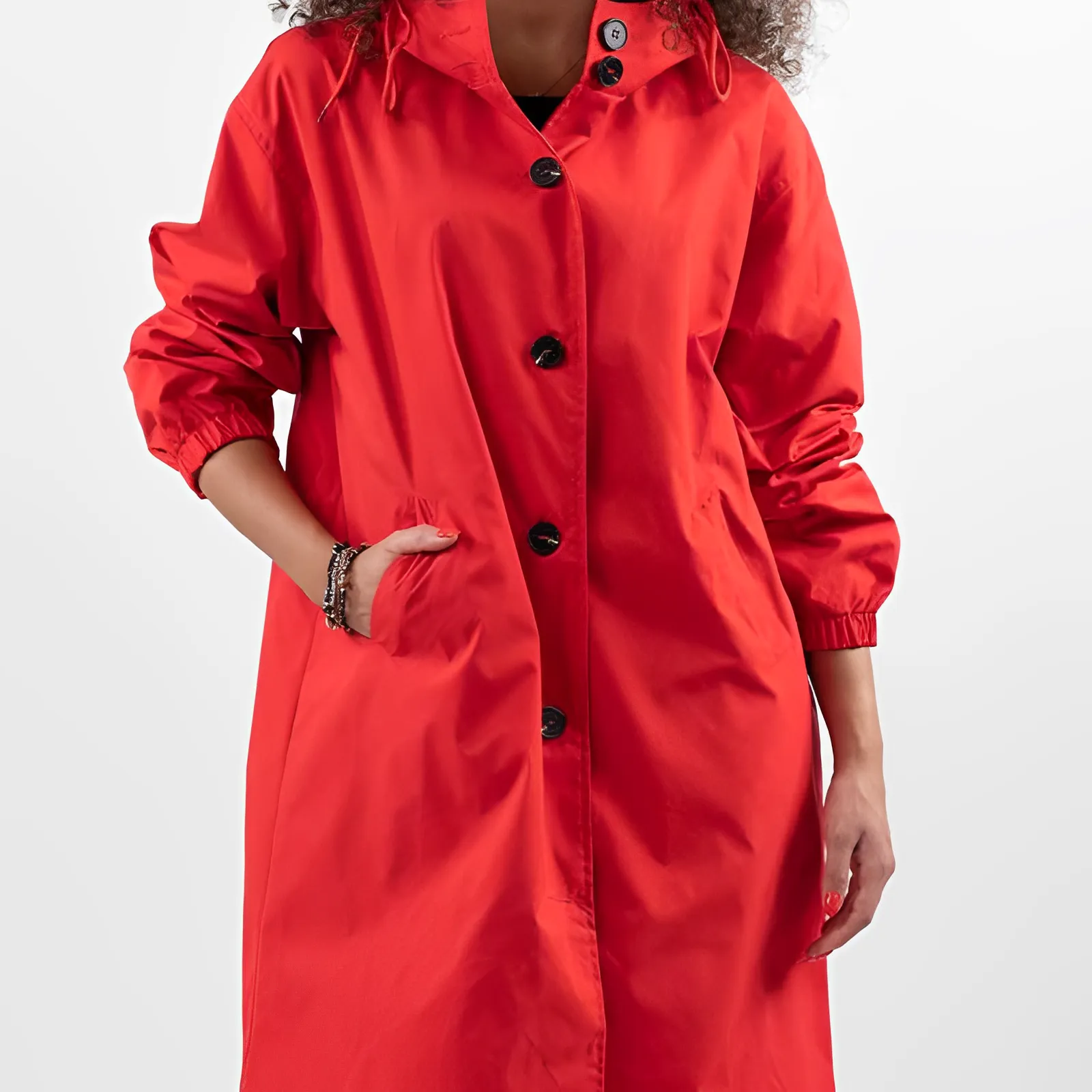 Heidi-Mode | Wasserdichte Regenjacke Mit Kapuze Für Damen