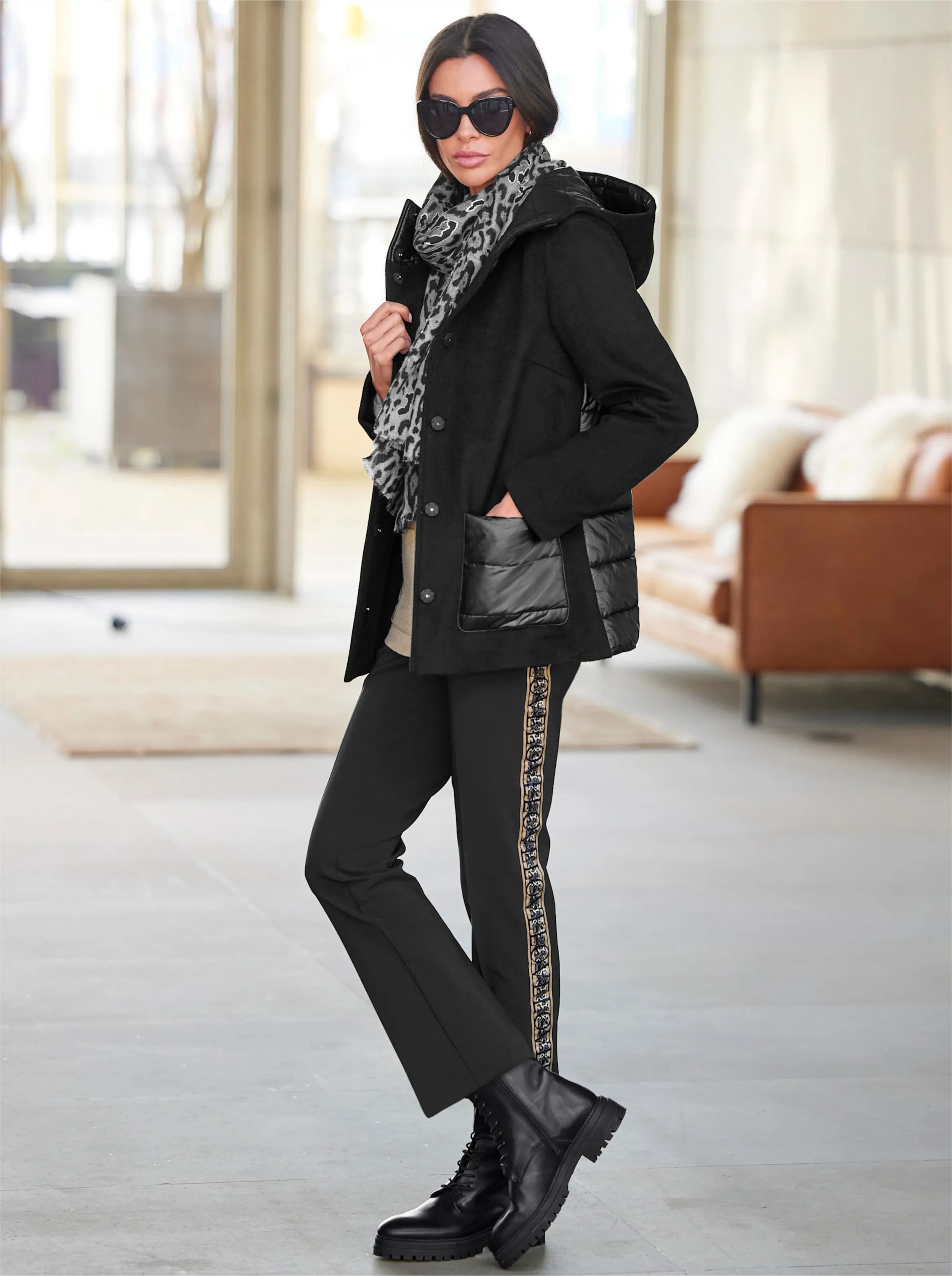 heine Hose in schwarz