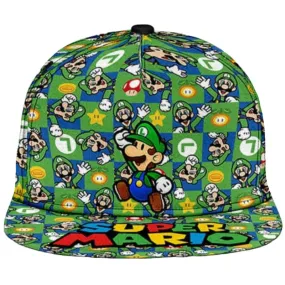 Luigi True Heads Snapback Cap - Super Mario Bros. Bioworld Kappe