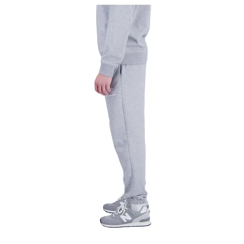 New Balance Herren Sweatpants Essentials Stacked Logo French Terry athletic grey