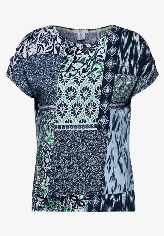 Patchwork Print T-Shirt