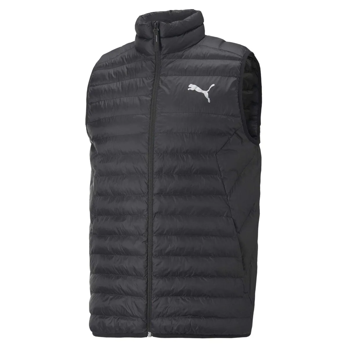 PUMA Herren Steppweste - PackLITE Primaloft Vest, Polyamid, Stehkragen, Taschen, Logo, einfarbig