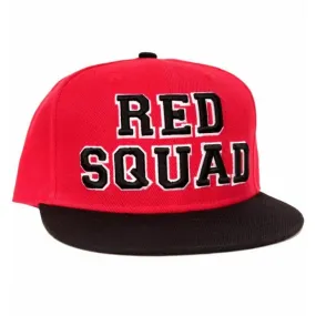 Red Squad Snapback Cap