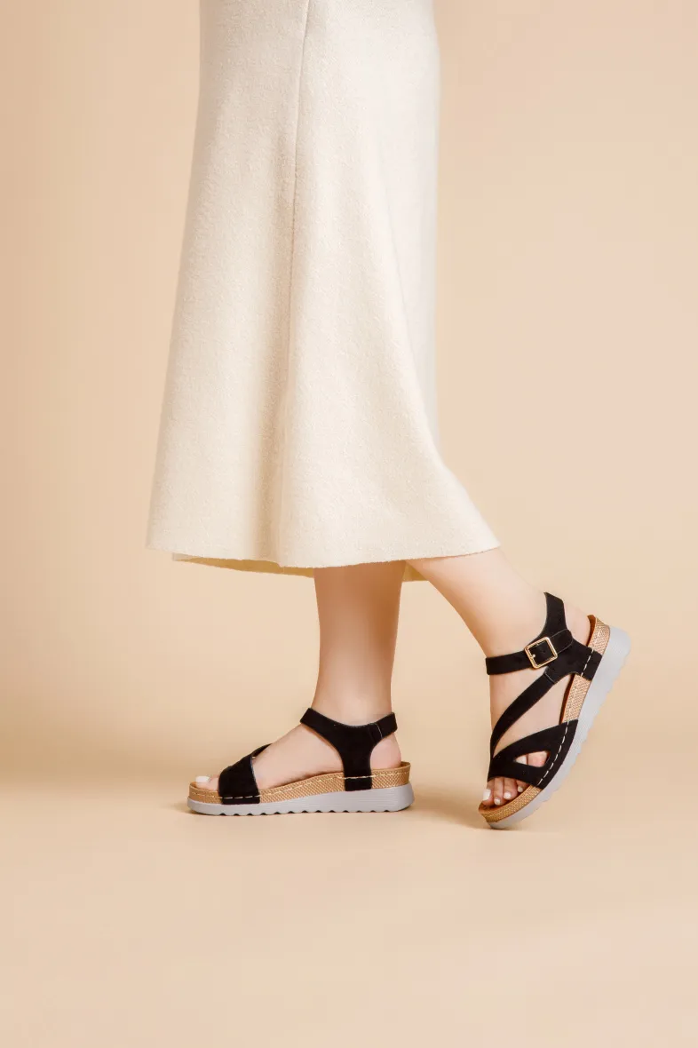 Sandalen mit bequemer Wildledersohle
