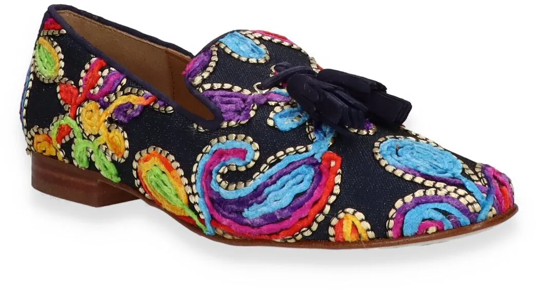Slipper für Damen 103187980602 (Blau/Bunt)