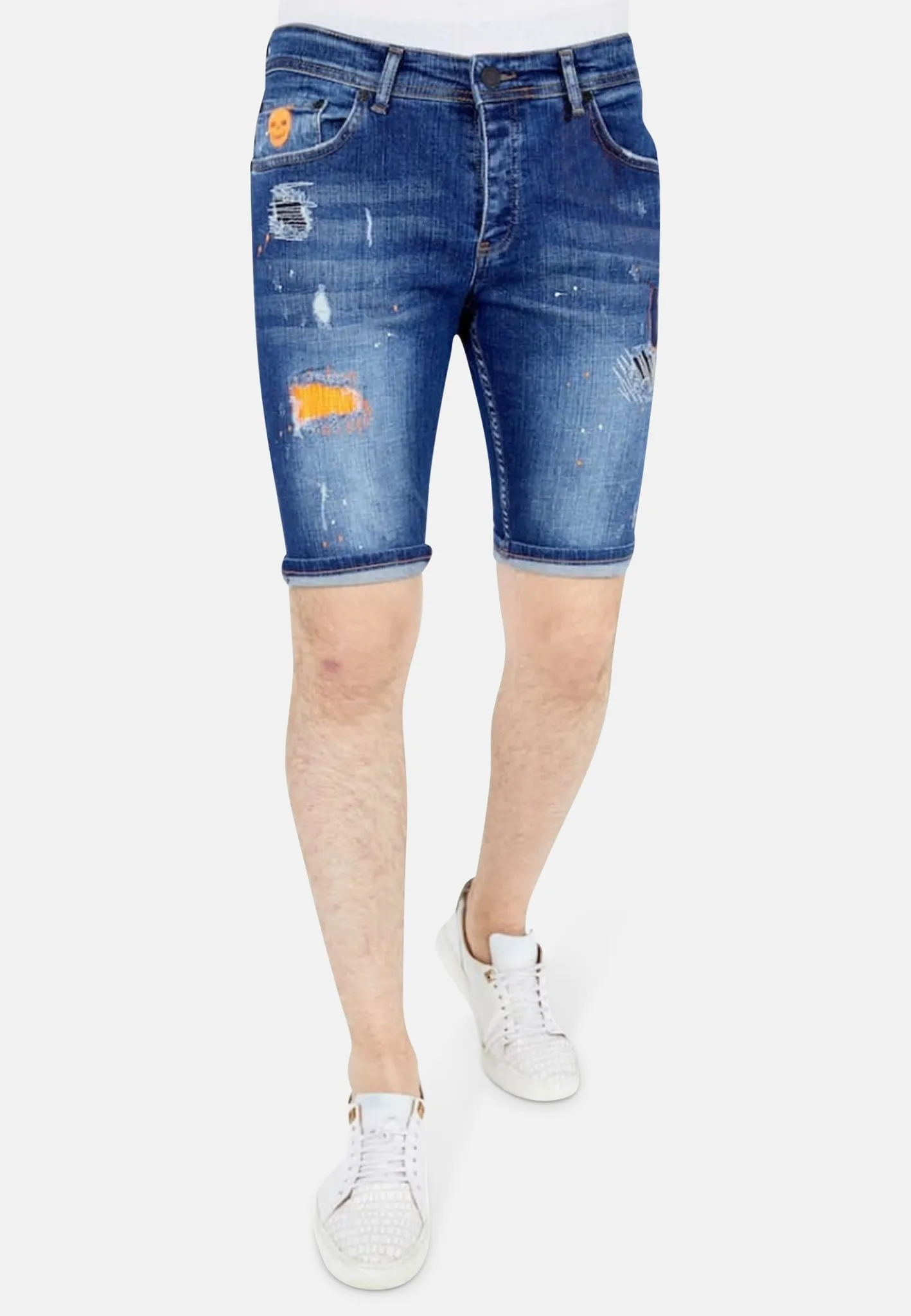 Stretch Shorts Herren - 1049 - Blau