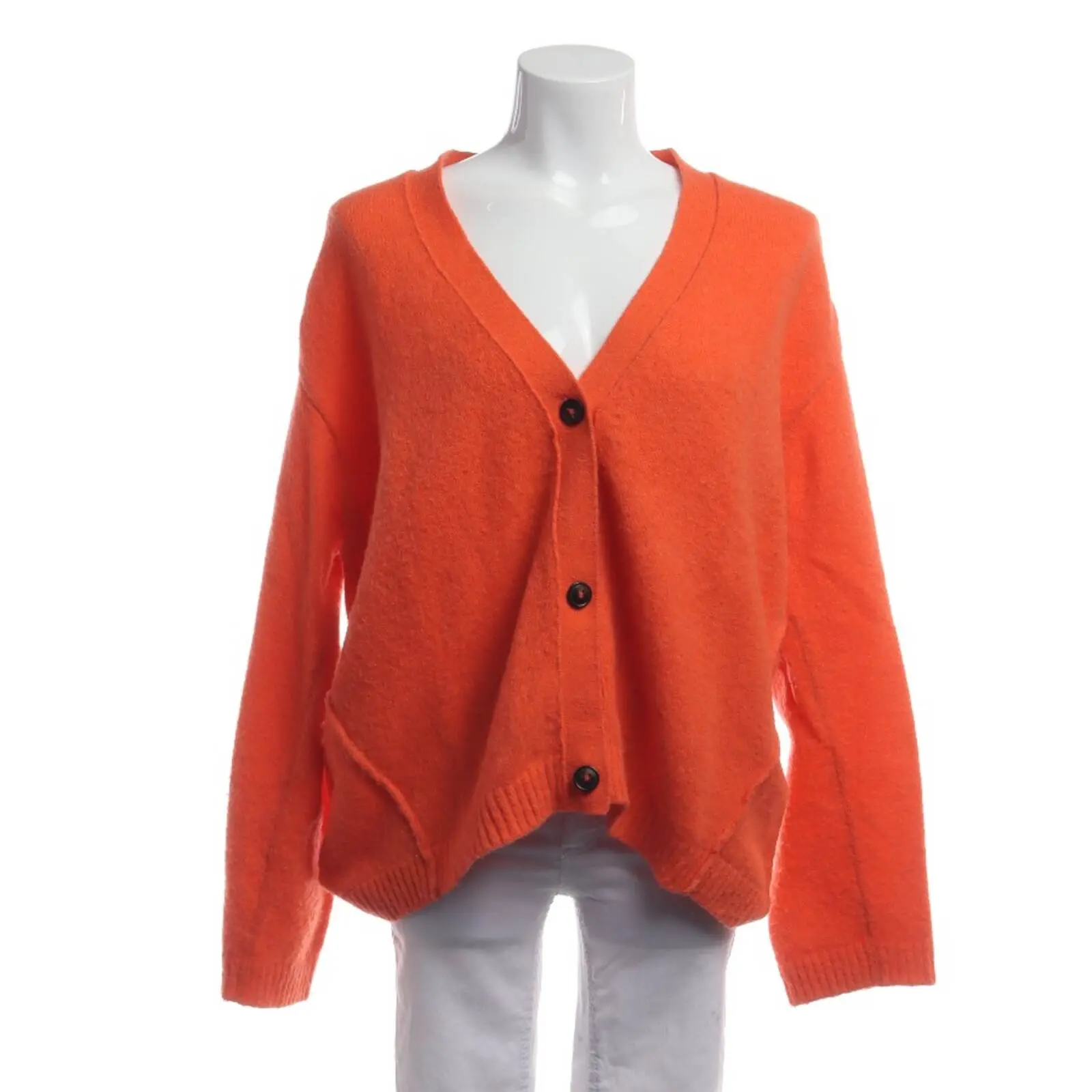 Strickjacke XL Dunkelorange