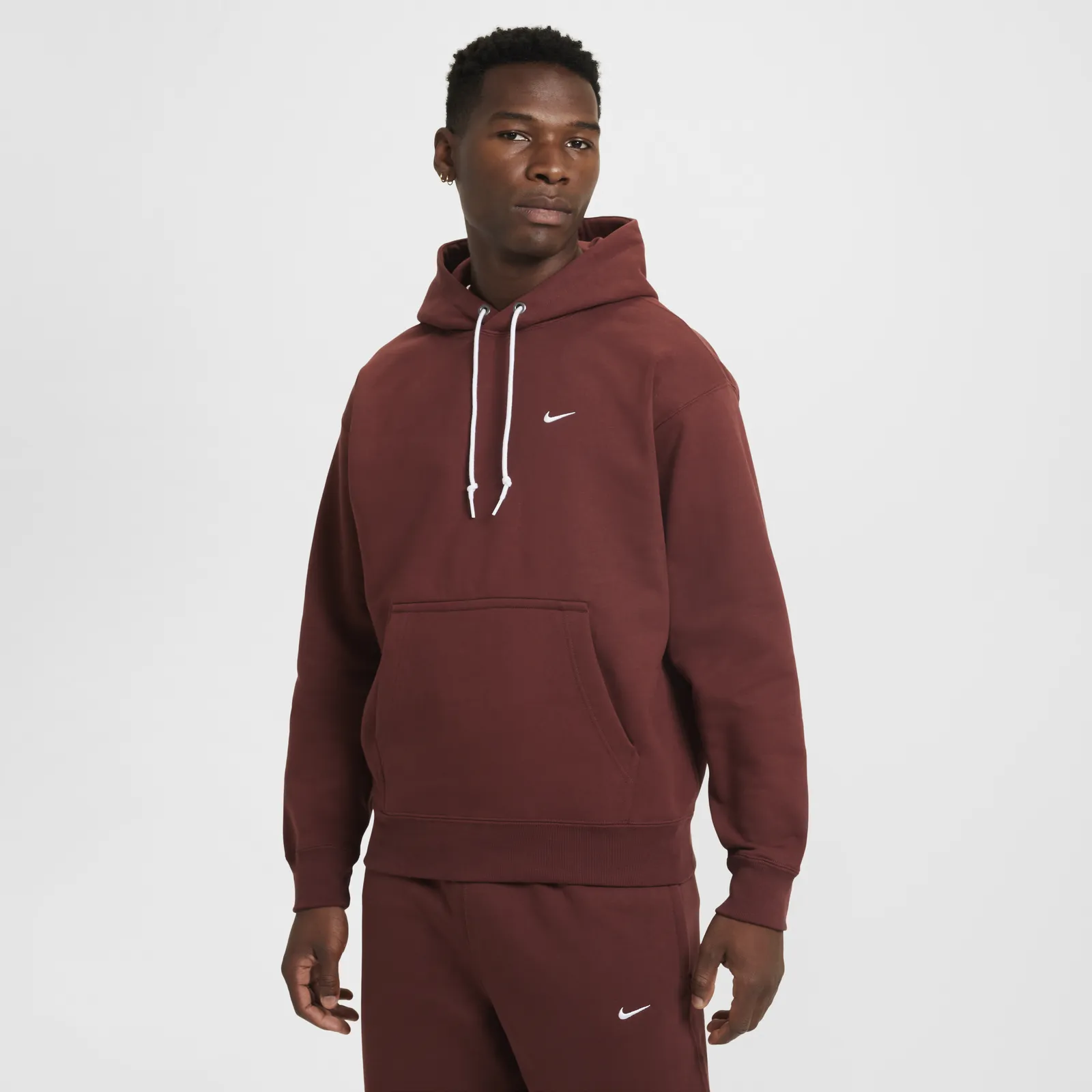 Sweatshirt Nike Solo Swoosh Fleece Hoodie with Hood DX1355-231