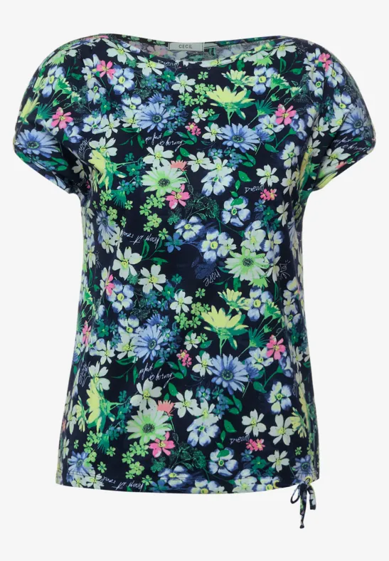 T-Shirt mit Blumenmuster