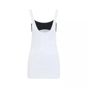  The Attico  Flat Ribbed Jersey Tank Top Blue